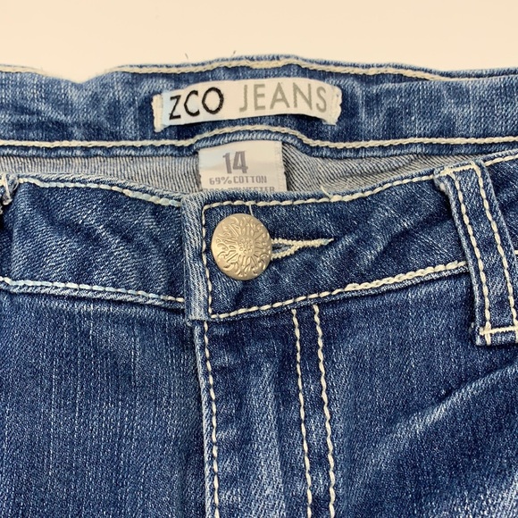 ZCO Denim - ZCO Straight Leg Jeans with Embroidered Wings